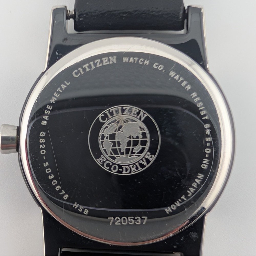 Citizen Eco Drive Stiletto G620 S030676 Black Dial Womens Watch Minimalist - Picture 4 of 10